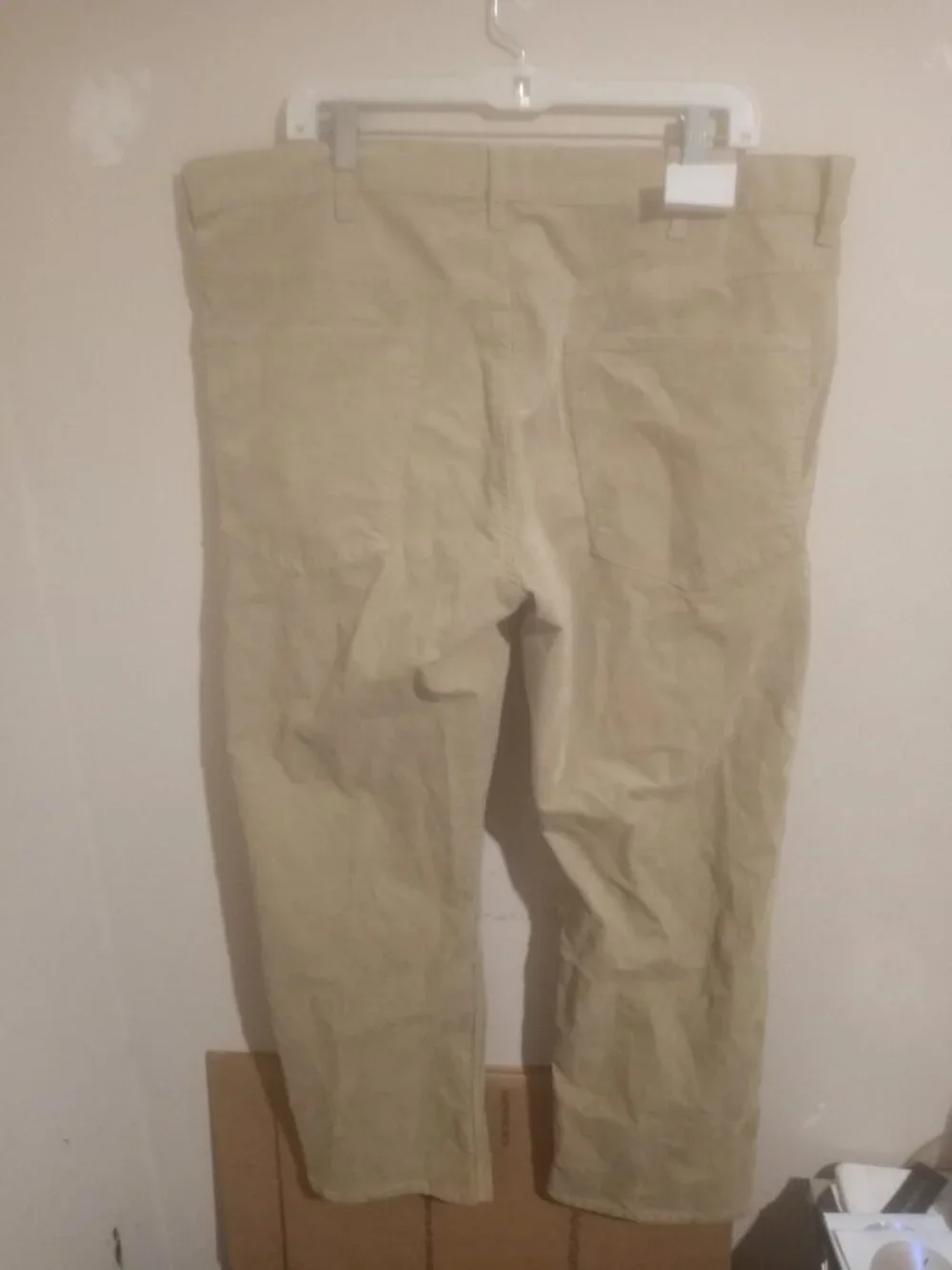 New NWT The Foundry Supply Co Corduroy Pants Mens Size 44x30 Khaki Straight Leg
